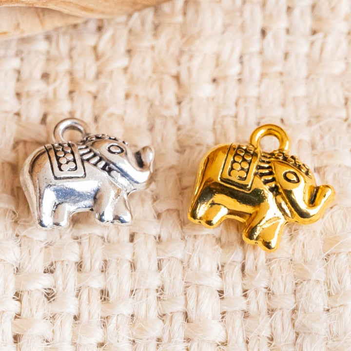 Elephant Alloy Charms | Size : 12mm | Qty : 100g