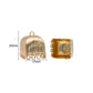 Square Floral Jhumki | Size : 20mm | Qty : 6pcs-3pair | EF90
