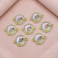 Peacock Feather Rakhi Connector Charm | Size : 20mm | Qty : 10pcs | CHE161