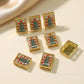 Meenakari Floral Rectangle Beads | Size : 16mm | Qty : 12pcs | MKB121