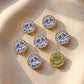 Meenakari Love Birds Designer Beads | Size : 16mm | Qty : 12pcs | MKB119