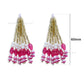 Pearl & Acrylic Bead Hanging Tassels | Size : 60mm | Qty : 10pcs | T25