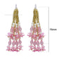 Pearl & Acrylic Bead Hanging Tassels | Size : 75mm | Qty : 10pcs | T15