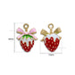 Strawberry Fruit Charm Pendant | Size : 18mm | Qty : 1pc | CHE198