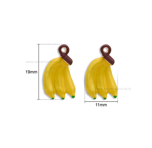 Bunch of Banana Fruit Charm Pendant | Size : 19mm | Qty : 1pc | CHE188