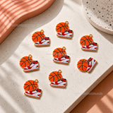 Basketball and Sneaker Enamel Charm Pendant | Size : 22mm | Qty : 10pcs | CHE199