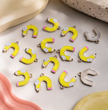 Rainbow Arc Pencil Enamel Charm| Size : 20mm | Qty : 10pcs | CHE204