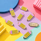 Yellow Pencil Enamel Charm | Size : 25mm | Qty : 10pcs | CHE207