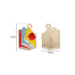 Enamel School Books & Apple Charm | Size : 21mm | Qty : 10pcs | CHE212