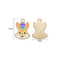 Enamel Easter Bunny Charm with Easter Egg | Size : 14mm | Qty : 10pcs | CHE218