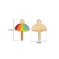 Rainbow Umbrella Enamel Charm | Size : 21mm | Qty : 10pcs | CHE221