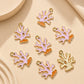 Pink Enamel Coral Reef Charm | Size : 22mm | Qty : 10pcs | CHE222
