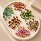 Gold-Capped Crystal Barrel Spacer Beads | Size : 5mm | Qty : 25pcs | GB83