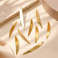18k Gold Plated Curved Metal Charm | Size : 50mm | Qty : 2pcs | BC21