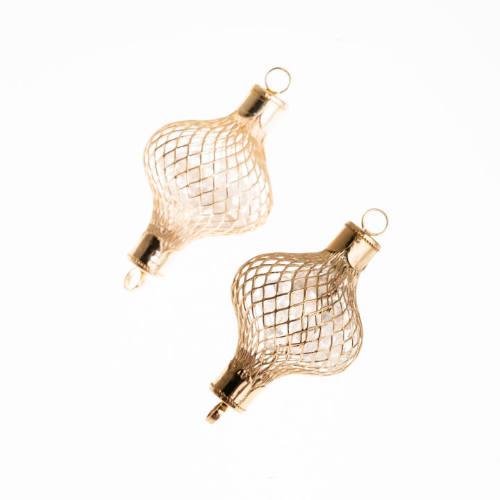 Diamond Metal Art Pendant for Diy Craft Making Toran Wall Hangings Making  | Size : 67mm | 04pcs