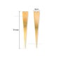 18k Gold Plated Brass Long Triangle Charm | Size : 51mm | Qty : 2pcs | BC19