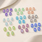 Oval Opaque Flatback Glass Stones  | Qty : 20pcs | Size : 13X18mm | GB86