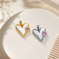 Pink Gemstone Heart MOP Anti-Tarnish Charm | Size : 21mm | Qty : 1pc