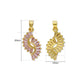 Pink Baguette Cut Crystal Anti-Tarnish Charm | Size : 25mm | Qty : 1pc