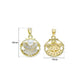 Pearl Accent Baguette Fan Anti-Tarnish Charm | Size : 20mm | Qty : 1pc