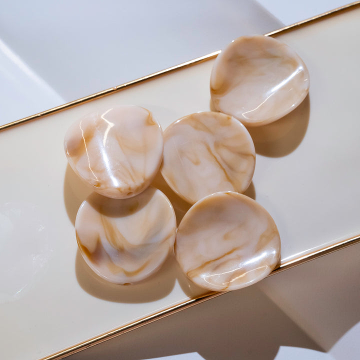 Marble Plastic Beads | Size : 25mm