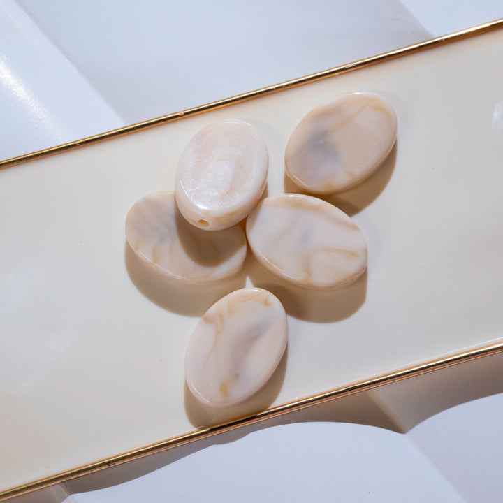 Marble Plastic Beads | Size : 34mm