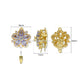 High Quality Floral Brass Connector Charm With clip-on | Size : 22mm | Qty : 1pc | BC23