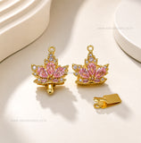 High Quality Maple Leaf Shape Brass Connector Charm With clip-on | Size : 22mm | Qty : 1pc | BC25