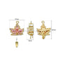 High Quality Maple Leaf Shape Brass Connector Charm With clip-on | Size : 22mm | Qty : 1pc | BC25