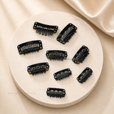 Black Non-Slip Hair Extension Snap Clips | HA32