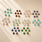Round Shape Glass Beads with Brass Loop | Qty : 100pcs | Size : 7mmX5mm | GB88