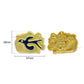 Enamel Flying Bird Plaque Button with 2 Loop | Qty : 2pcs