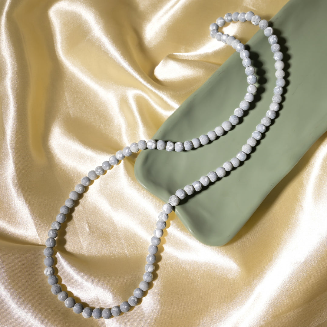 Elegant Glass Beads | Size : 8mm | 1 Line | Approx 100 pcs | GB48