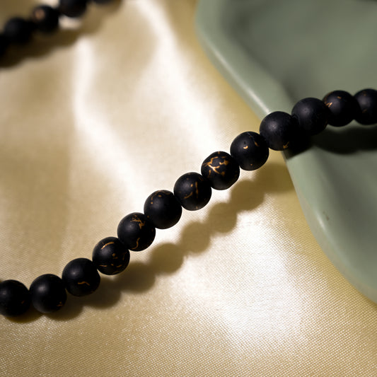 Elegant Glass Beads | Size : 8mm | Qty : 1 line-approx 100pcs | GB31