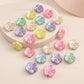 Assorted Pastel Acrylic Flower Beads | Size : 19mm | PB51