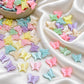 Assorted Pastel Acrylic Butterfly Beads | Size : 10mm | PB56
