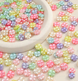 Assorted Pastel Acrylic Four-Leaf Clover Beads | Size : 12mm | PB59