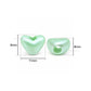 Assorted Pastel Acrylic Heart Beads with Large Hole | Size : 9mm | PB60