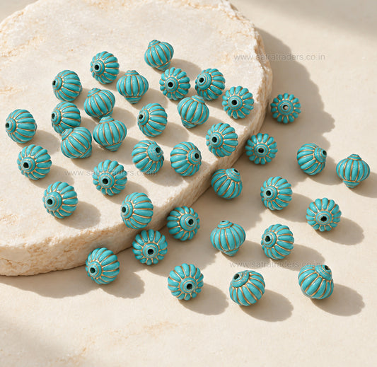 Pagoda Melon Plastic Beads | Size : 13mm | PB82