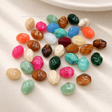 Assorted Oval Twist Plastic Beads | Size : 20mm*17mm | PB99