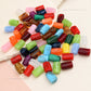 Assorted Tube shape Plastic Beads | Size : 17mm*12mm | PB103