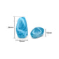 Assorted Teardrop shape Plastic Beads | Size : 28mm*15mm | PB134