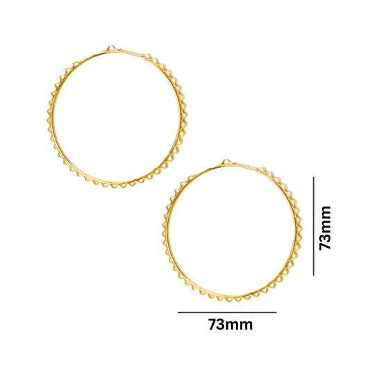 Earring Base 37 Naka Bali | Size : 73mm | Qty : 10pcs | EF52