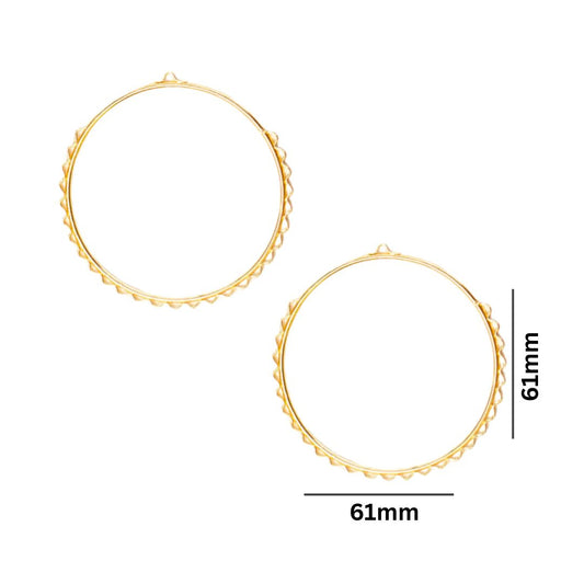 Earring Base 27 Naka Bali | Size : 61mm | Qty : 10pcs | EF56