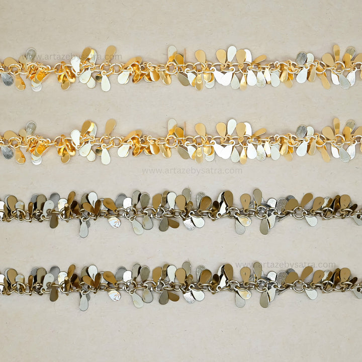 Droplet Shape Iron Chain | Size : 17mm | Qty : 1mtr | IC22
