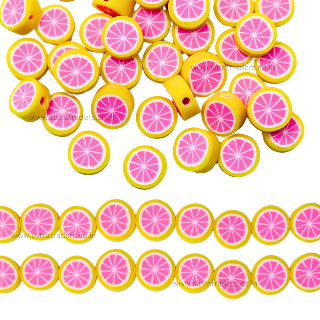 Color Fruit Polymer Clay Fimo Beads | Size : 6mm-2mm | FB03