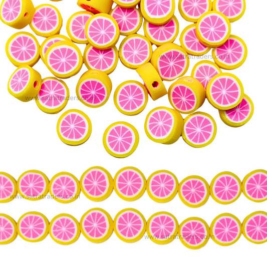 Color Fruit Polymer Clay Fimo Beads | Size : 6mm-2mm | FB03