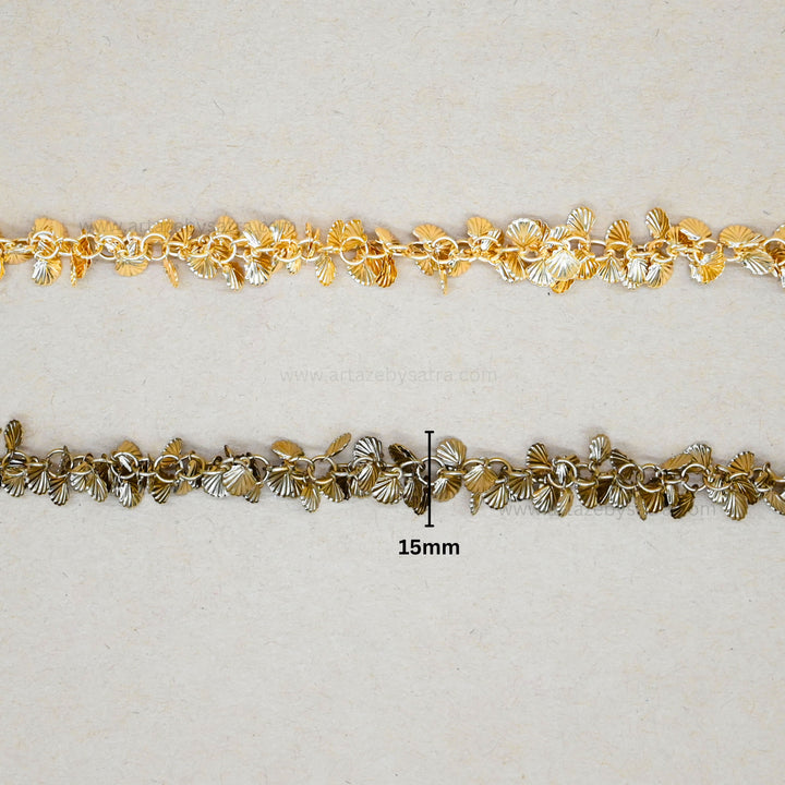 Fan Shape Iron Chain | Size : 15mm | Qty : 1mtr | IC17