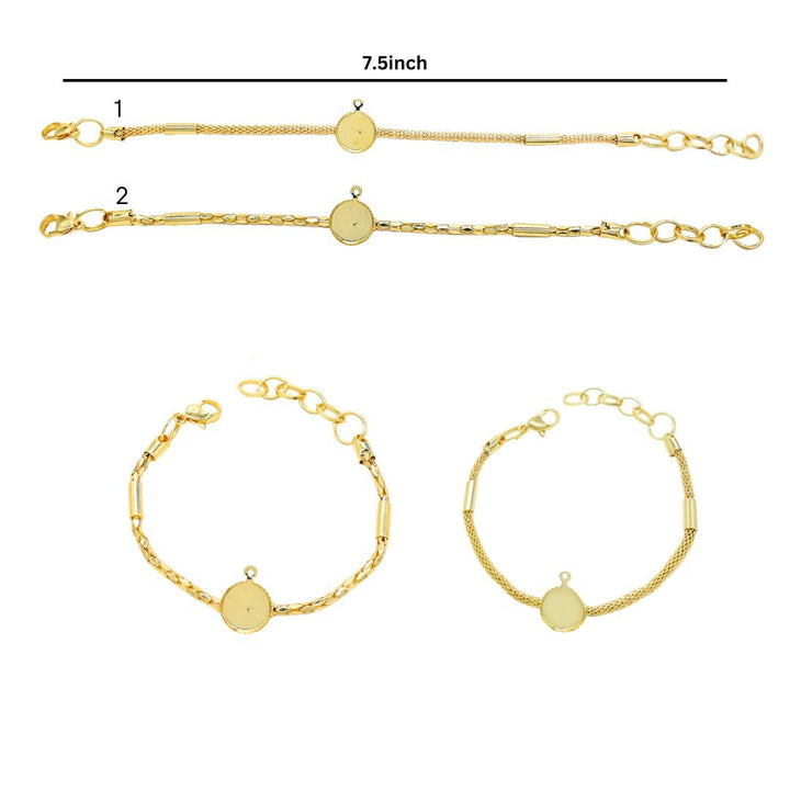 Bracelet Chain | Size : 7.5inch  | Qty : 4pcs | B06