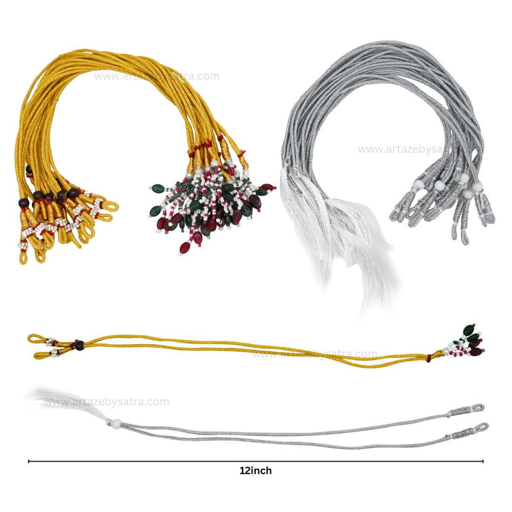 Zari Necklace Back Rope | Size : 12inch | Qt : 10pcs | BF50